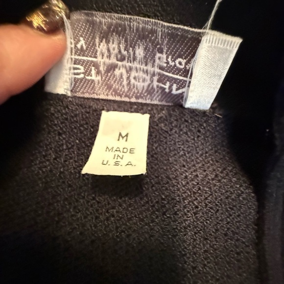 St John Vintage Black Open Front Cardigan with Gold Buttons Size Medium $1298 - Picture 10 of 11